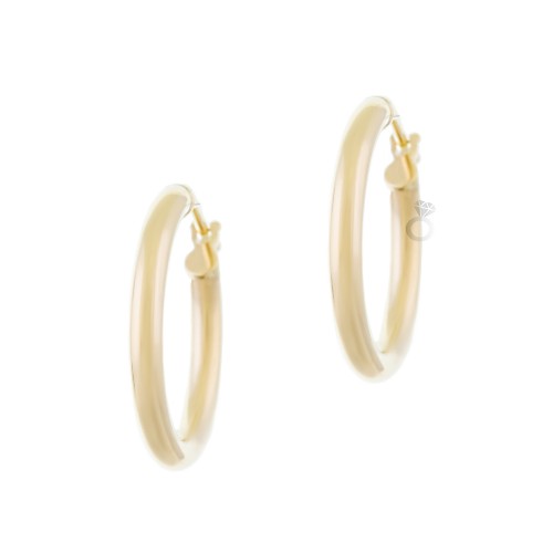 Σκουλαρίκια Κρίκοι Χρυσοί (2.1 εκ διάμετρος)