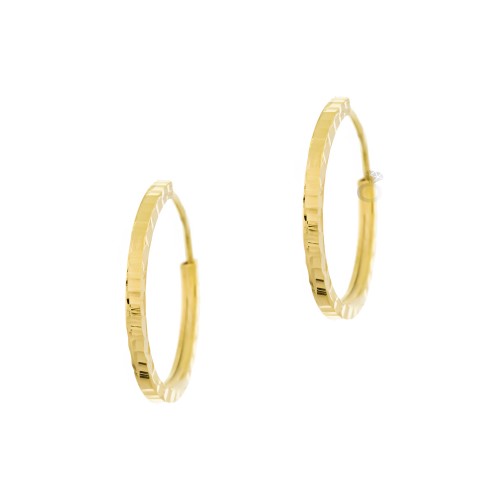 Σκουλαρίκια Κρίκοι Χρυσοί (1.6 εκ διάμετρος)