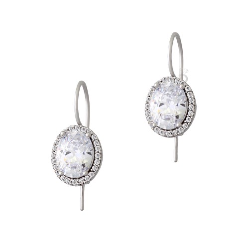 Σκουλαρίκια Ροζέτες Κρεμαστές