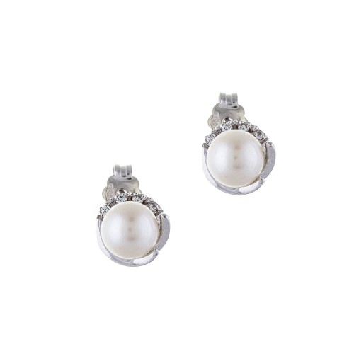 Σκουλαρίκια Με Μαργαριτάρι 