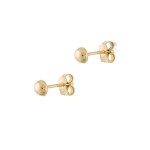 Σκουλαρίκια Χρυσές Μπίλιες 14κ 