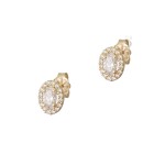 Σκουλαρίκια Χρυσά Ροζέτες  