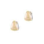 Σκουλαρίκια Κρίκοι δύο όψεων (1.2 εκ διάμετρος)